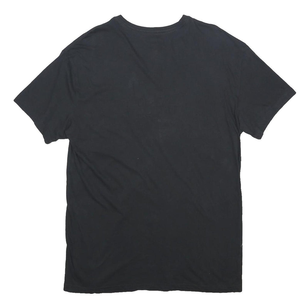 POLO RALPH LAUREN Mens Black V-Neck T-Shirt XL Cotton Short Sleeve Plain