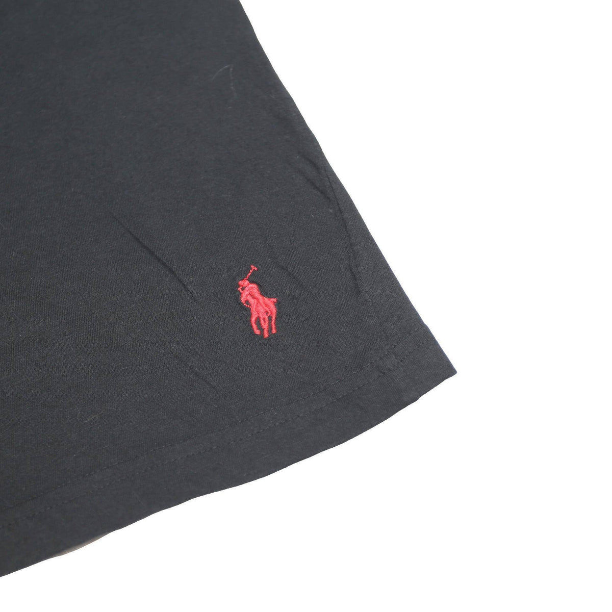 POLO RALPH LAUREN Mens Black V-Neck T-Shirt XL Cotton Short Sleeve Plain