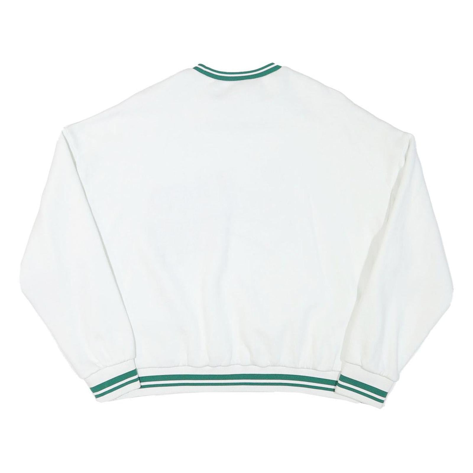 OLE Womens White San Diego West Sweatshirt Crew Neck L Cotton Blend Casual