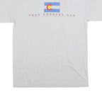 ALSTYLE Mens Grey Four Corners USA Graphic T-Shirt M Short Sleeve Crew Neck