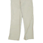 DICKIES Mens Cotton Blend Beige Regular Straight Trousers W26 L27 Workwear