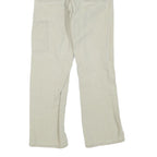 DICKIES Mens Cotton Blend Beige Regular Straight Trousers W26 L27 Workwear