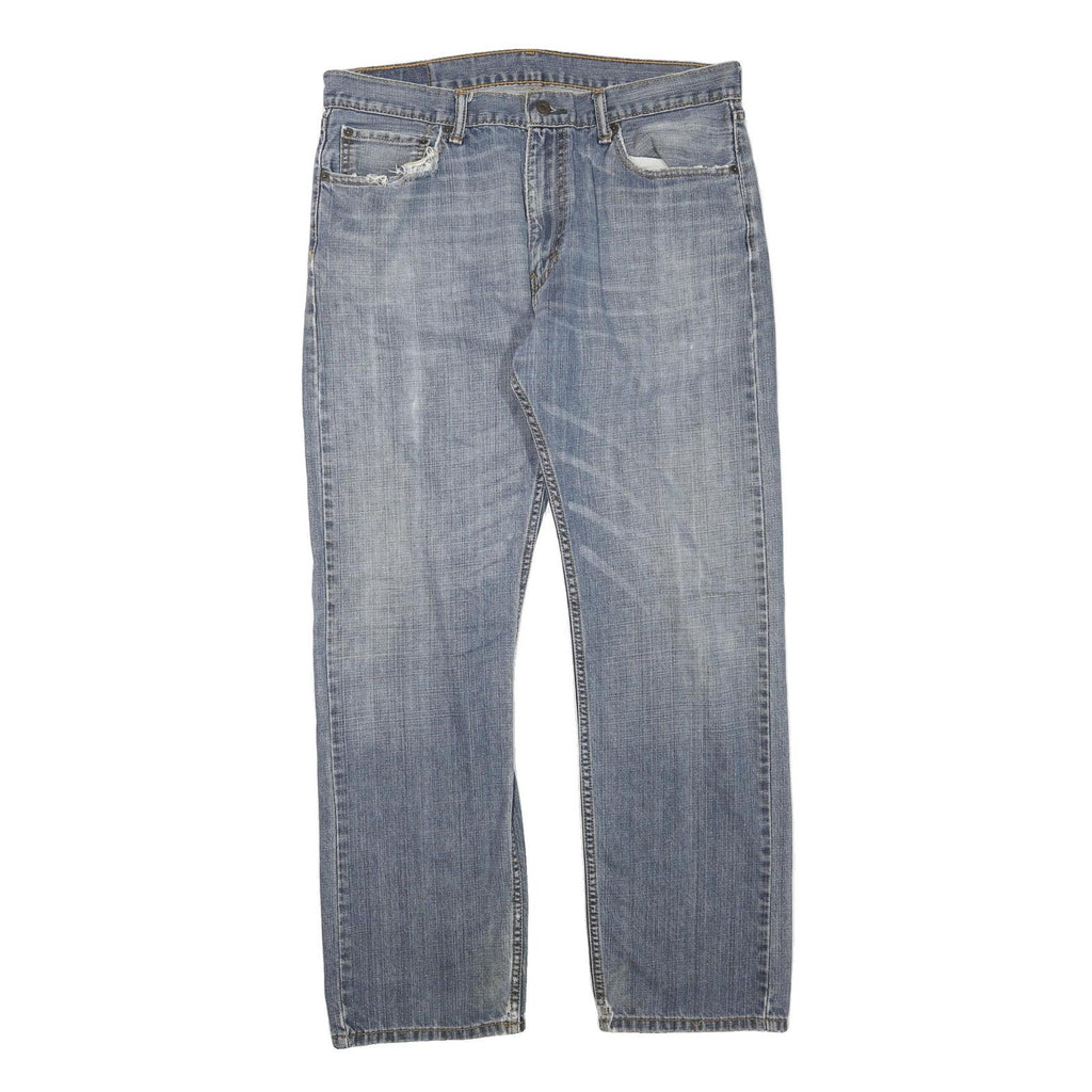 LEVI'S 505 Mens Jeans Blue Regular Straight Denim Medium W36 L32 Classic Fit