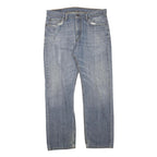 LEVI'S 505 Mens Jeans Blue Regular Straight Denim Medium W36 L32 Classic Fit