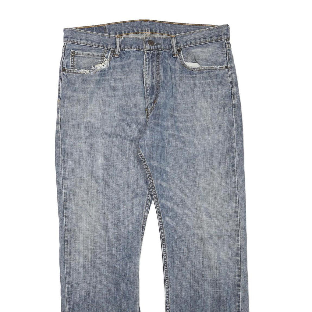 LEVI'S 505 Mens Jeans Blue Regular Straight Denim Medium W36 L32 Classic Fit