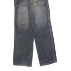 SYJ Womens Jeans Relaxed Straight Denim Medium W26 L28 Distressed Patchwork