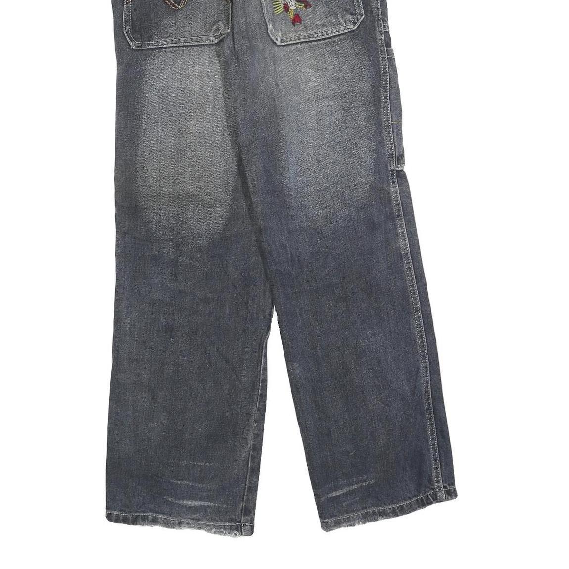 SYJ Womens Jeans Relaxed Straight Denim Medium W26 L28 Distressed Patchwork