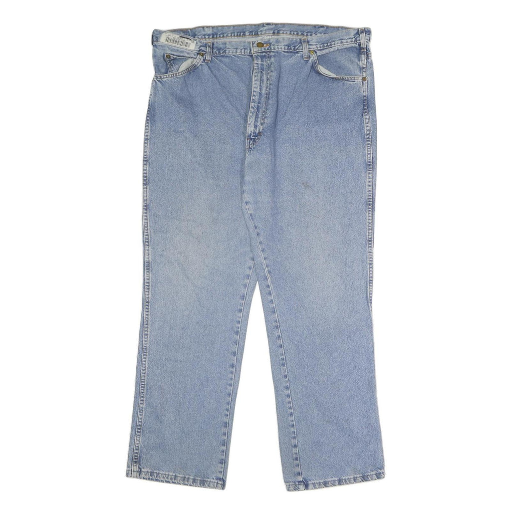 DICKIES Mens Blue Regular Fit Straight Leg Denim Jeans Cotton W42 L30 Workwear