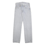 LEVI'S 501 Mens Jeans Blue Regular Straight Denim Light W28 L32 Classic Button
