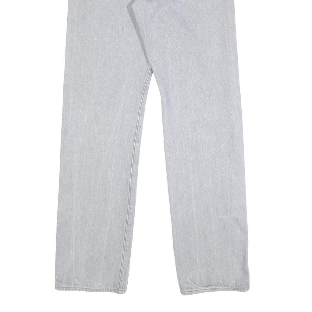 LEVI'S 501 Mens Jeans Blue Regular Straight Denim Light W28 L32 Classic Button