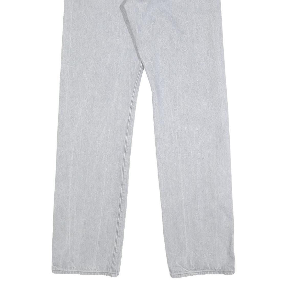 LEVI'S 501 Mens Jeans Blue Regular Straight Denim Light W28 L32 Classic Button