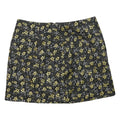 TED BAKER Womens Black & Gold Floral Mini Skirt Polyester Blend 2XL Stylish