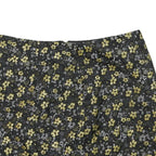 TED BAKER Womens Black & Gold Floral Mini Skirt Polyester Blend 2XL Stylish