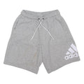ADIDAS Mens Shorts Grey Casual M W24 Cotton Blend Drawstring Sportswear