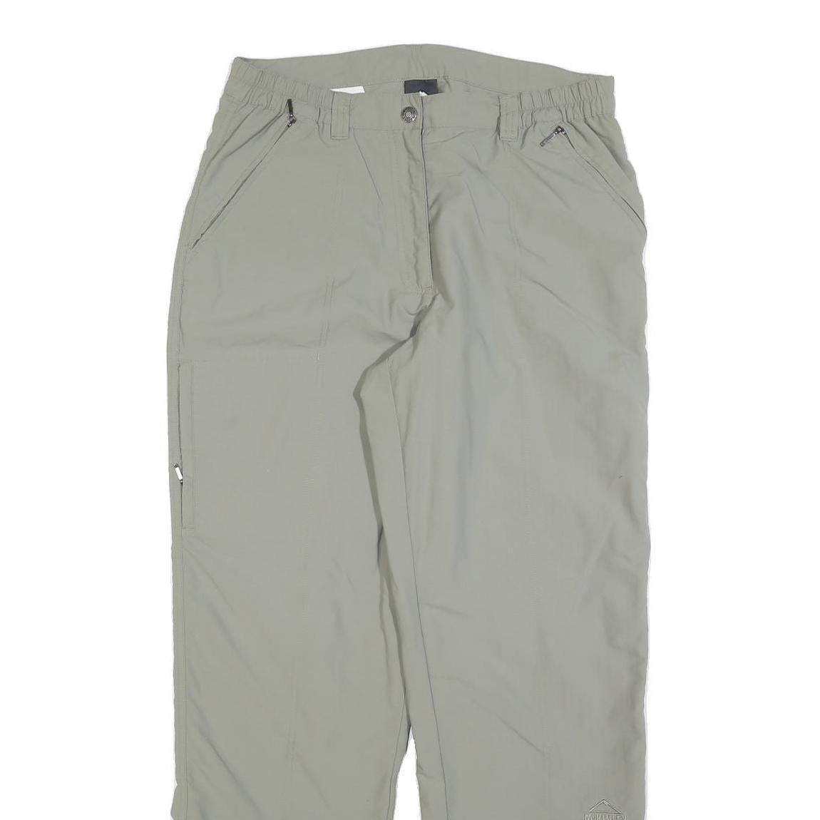 MCKINLEY Womens Regular Fit Beige Polyester Blend Trousers W32 L32 Outdoor Zip