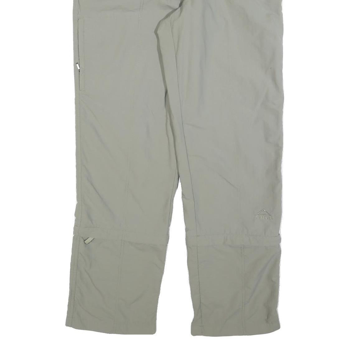 MCKINLEY Womens Regular Fit Beige Polyester Blend Trousers W32 L32 Outdoor Zip