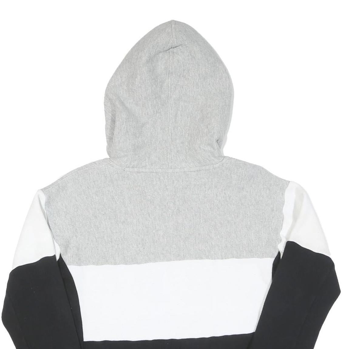 CHAMPION REVERSE WEAVE Womens Grey & White & Black Hoodie XS Cotton Blend