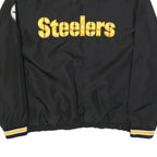 NFL Mens Black & Gold Steelers V-Neck 2XL Sweatshirt Polyester Sportswear