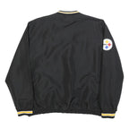 NFL Mens Black & Gold Steelers V-Neck 2XL Sweatshirt Polyester Sportswear