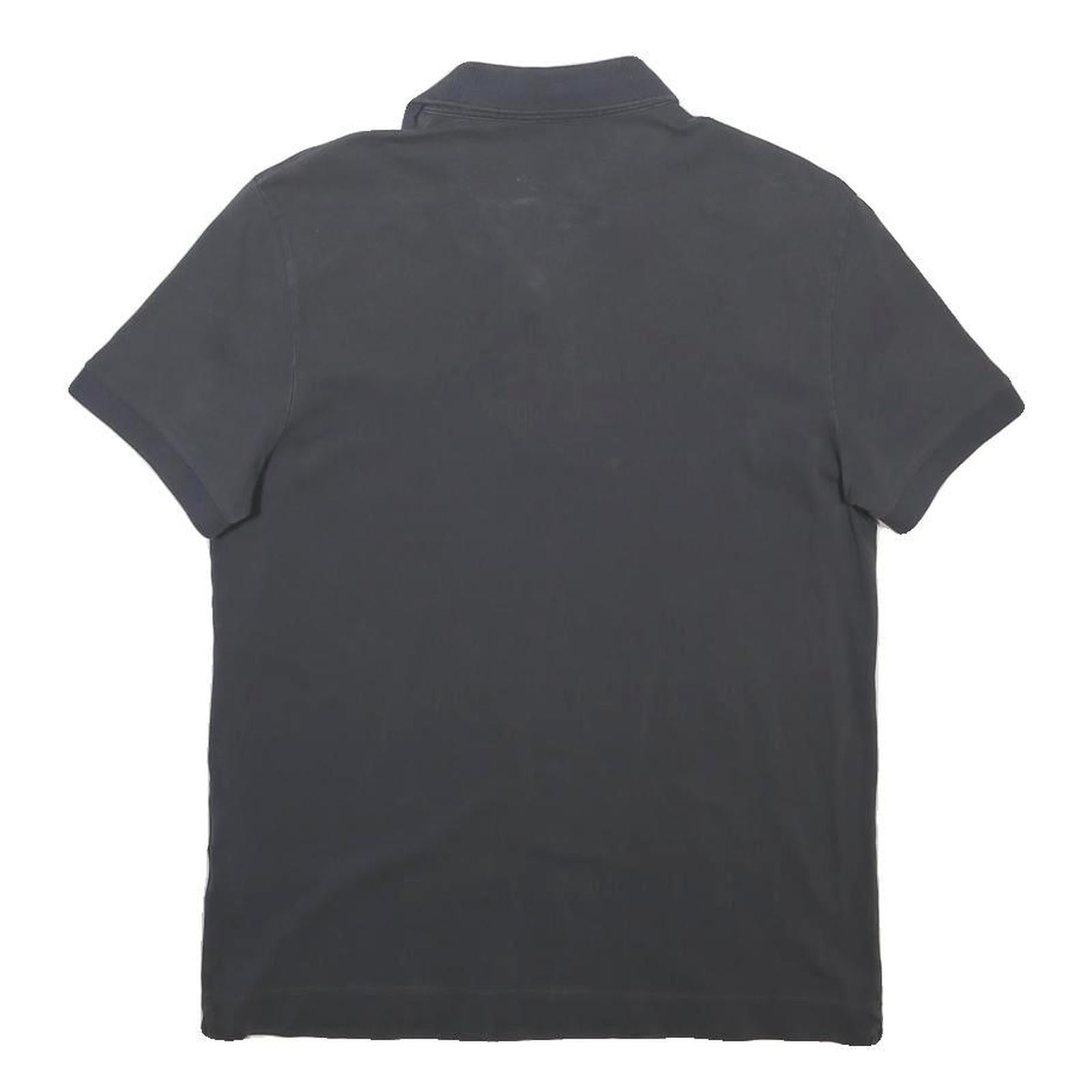 LACOSTE Mens Grey Cotton Blend Short Sleeve Plain M Polo Shirt Classic Fit