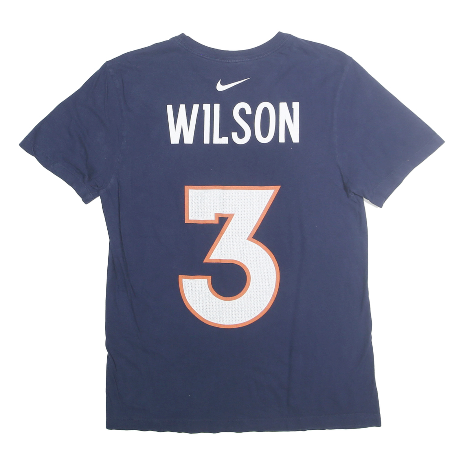 NIKE Mens Blue Wilson 3 Graphic T-Shirt S Short Sleeve Crew Neck Sports