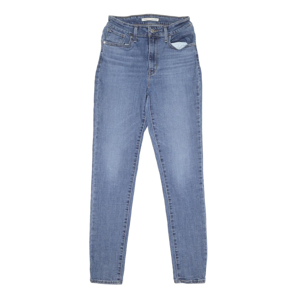 LEVI'S 721 High Rise Skinny Womens Jeans Blue Slim Denim Medium W27 L30 Stretch