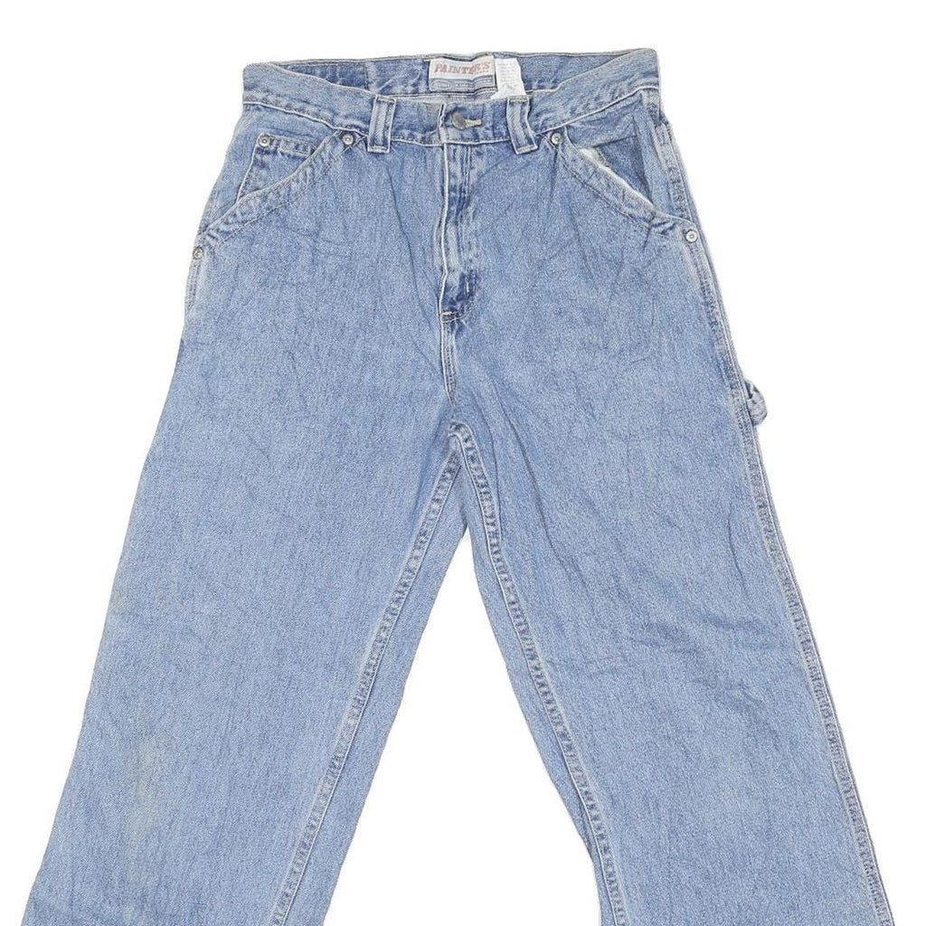 PAITERS Mens Jeans Blue Regular Straight Denim W28 L27 Zip Cotton Blend Workwear