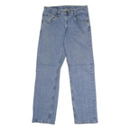 WRANGLER Mens Jeans Blue Relaxed Straight Denim Medium W30 L30 Classic Fit Zip