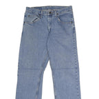WRANGLER Mens Jeans Blue Relaxed Straight Denim Medium W30 L30 Classic Fit Zip