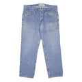 LEE Mens Blue Regular Fit Straight Denim Light Wash Jeans W36 L29 Classic Zip