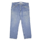 LEE Mens Blue Regular Fit Straight Denim Light Wash Jeans W36 L29 Classic Zip