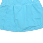 ADIDAS Womens Blue Mini Polyester Blend Plain Skort S Sports Casual Activewear