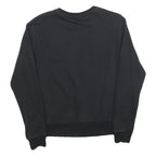 FILA Mens Black Cotton Blend Crew Neck Sweatshirt S Branded Logo Pullover