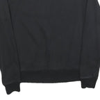 FILA Mens Black Cotton Blend Crew Neck Sweatshirt S Branded Logo Pullover