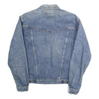 WRANGLER Mens Blue Denim Button Jacket S Cotton Classic Western Style Casual
