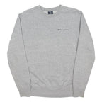 CHAMPION Mens Grey Sweatshirt Crew Neck S Cotton Blend Casual Pullover