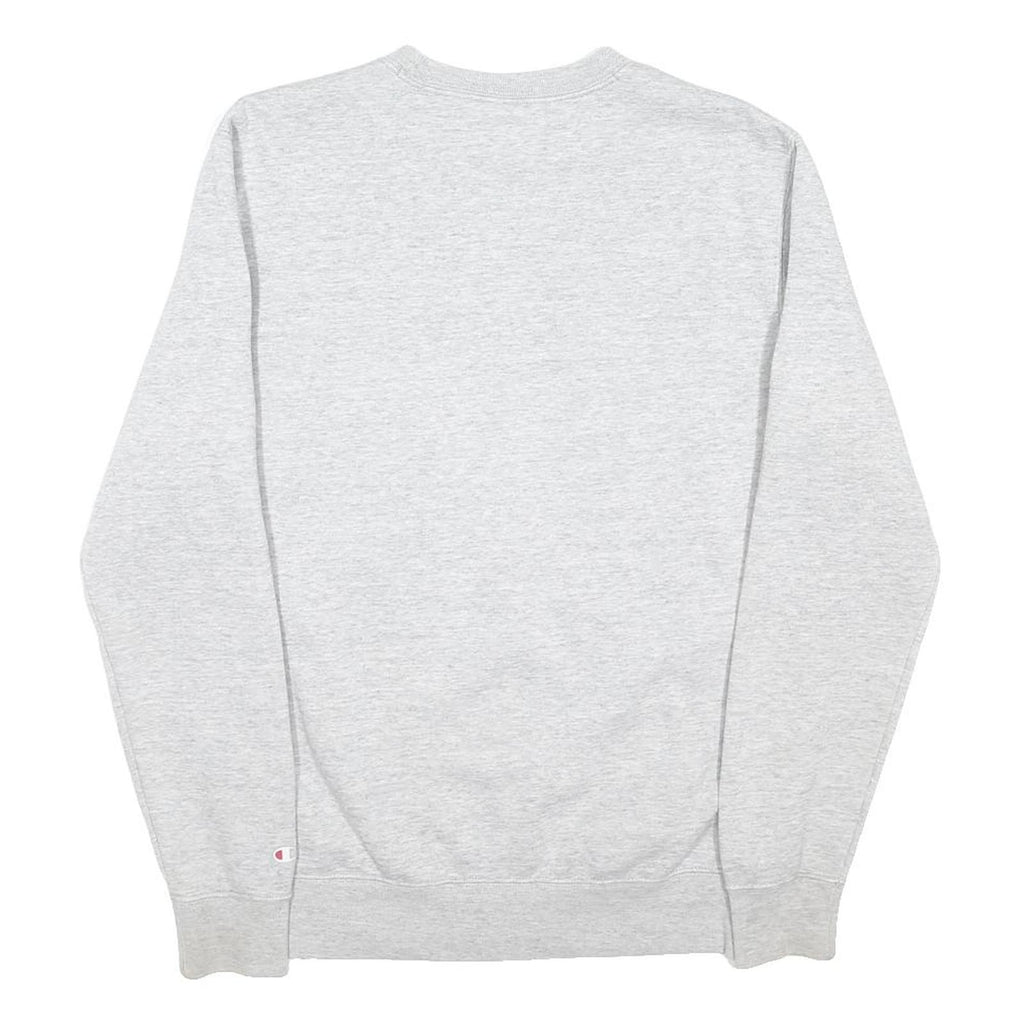 CHAMPION Mens Grey Sweatshirt Crew Neck S Cotton Blend Casual Pullover