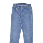 LEVI'S Womens Jeans Blue Slim Straight Denim Medium W26 L28 Stylish Zip