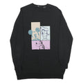 LCW MODEST Womens Black Disney Characters Crew Neck M Cotton Sweatshirt