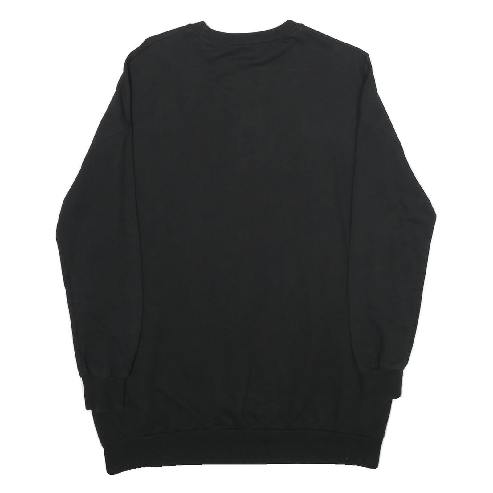 LCW MODEST Womens Black Disney Characters Crew Neck M Cotton Sweatshirt