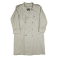 PKZ Mens Beige Cotton Classic Coat L Button Plain Stylish Warm Comfortable
