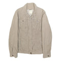 FERRE Womens Beige Cotton Corduroy Button Jacket M Classic Fit Casual