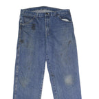 DICKIES Mens Relaxed Blue Denim Jeans W34 L32 Zip Cotton Classic Casual