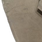 CARHARTT Mens Relaxed Fit Cotton Blend Brown Work Trousers W36 L30 Zip Pocket