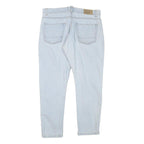 MOD Mens Slim Skinny Light Blue Denim Cotton Blend Jeans W32 L27 Light Wash
