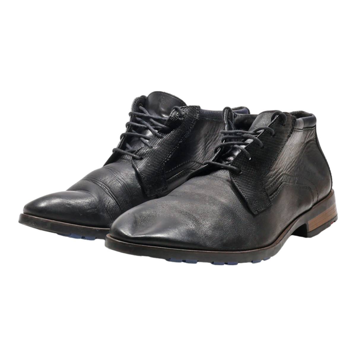 LLOYD Lace-Up Boots Black Leather Mens UK 9