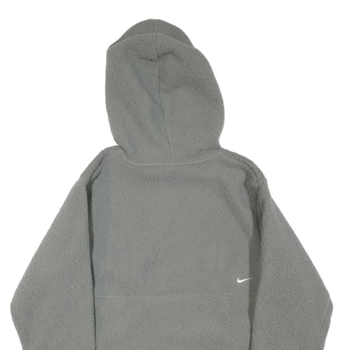 NIKE Womens Grey Hoodie M Soft Fleece Pullover Casual Athletic Wear