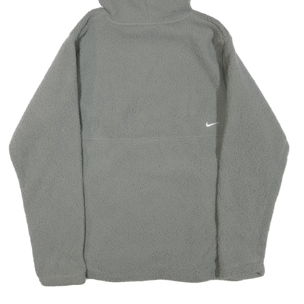 NIKE Womens Grey Hoodie M Soft Fleece Pullover Casual Athletic Wear
