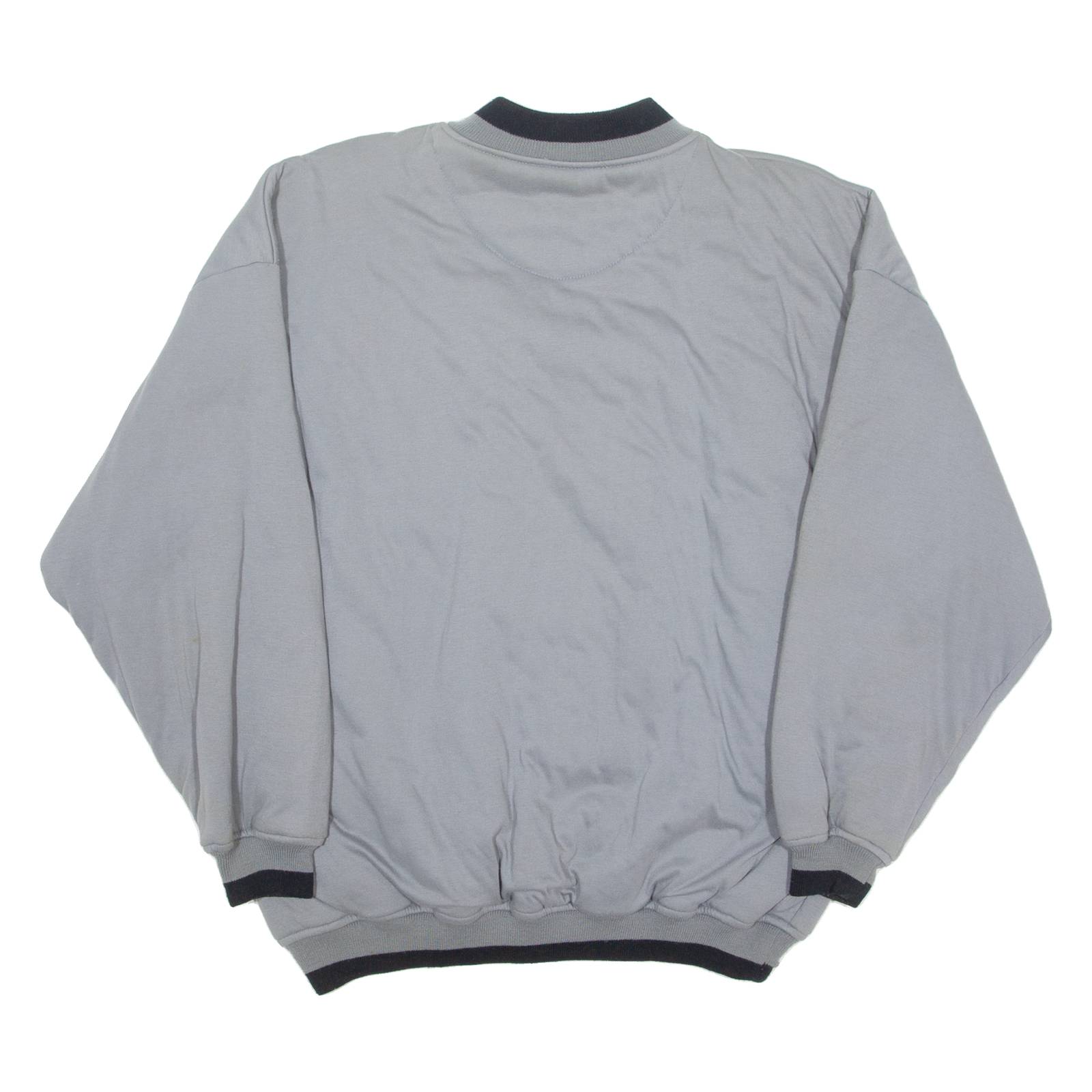 BST Boston Baseball Mens Sweatshirt Grey 1/4 Zip XL