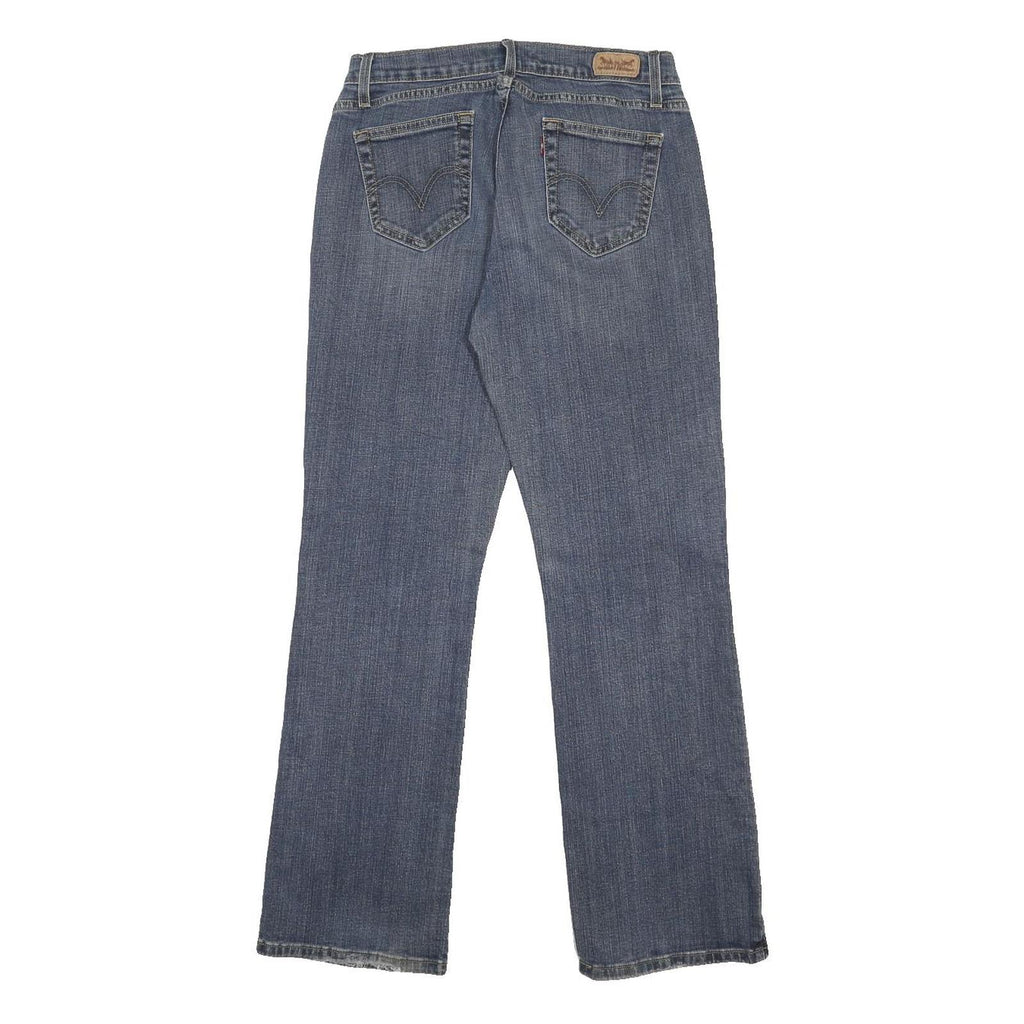 LEVI'S 529 Womens Jeans Blue Cotton Blend Regular Fit Straight Leg W28 L30